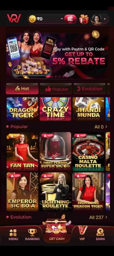 RajWin Game about us page and platform information